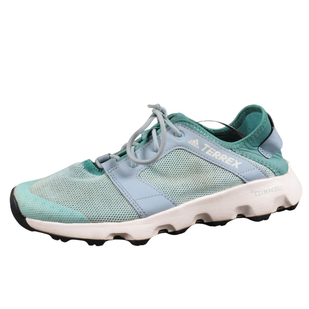 Adidas Terrex CC Voyager Sleek Women 8.5 Mint Blue Mesh Hiking Shoes Lightweight